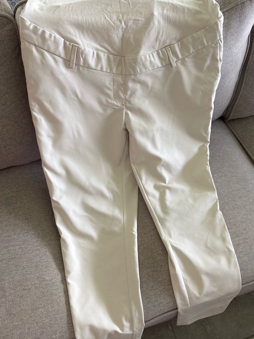 H&M MAMA Light Cream Maternity Pants